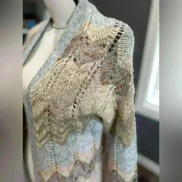 Meadow Rue By Anthropologie Sweater Cardigan Multicolor Boho Size Small - Picture 2 of 4